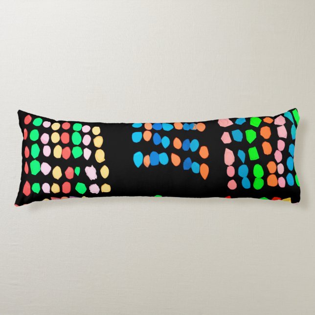 Coloured dots body cushion (Front)