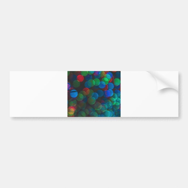 Coloured Dots Bumper Sticker (Front)
