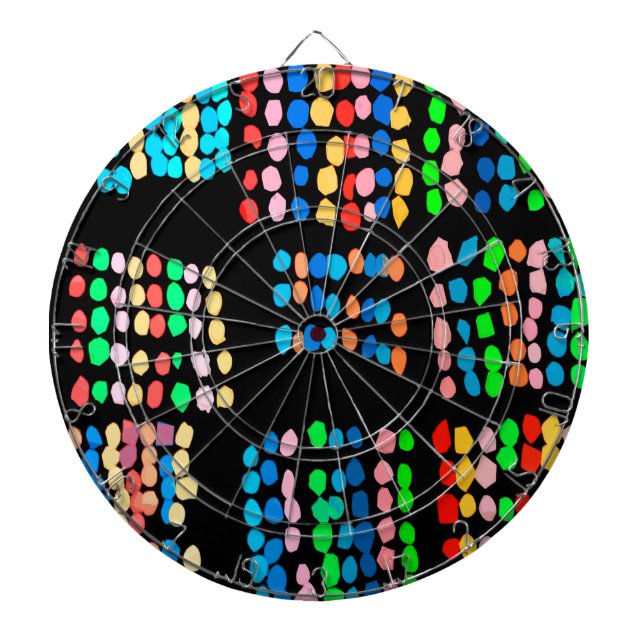 Coloured dots dartboard (Front)