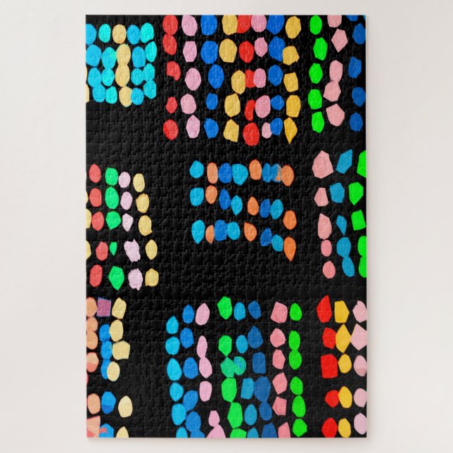 Coloured dots jigsaw puzzle (Vertical)