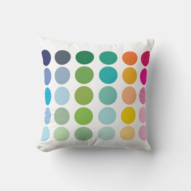 Coloured Dots Pillow (Front)