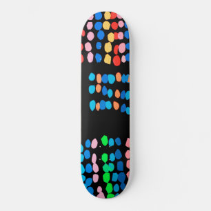 Coloured dots skateboard