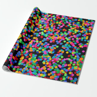 Coloured dots  wrapping paper