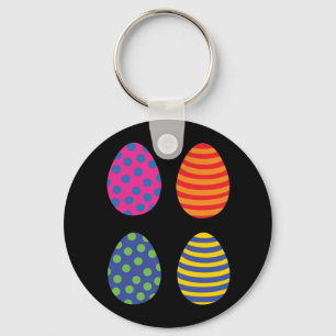 Coloured Easter Eggs Key Ring
