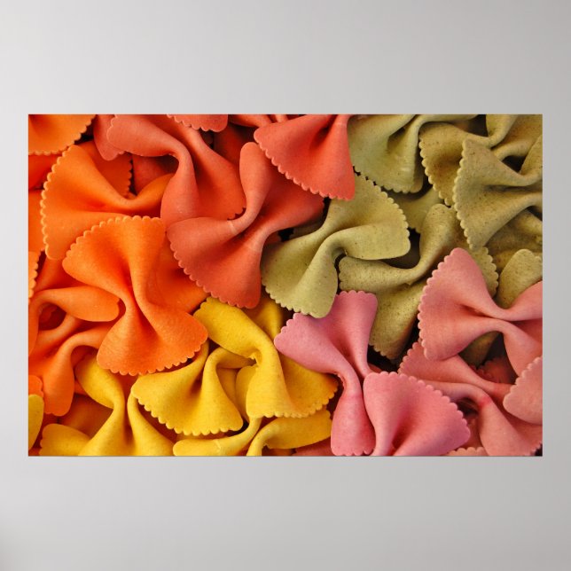 coloured farfalle poster (Front)