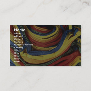 Coloured felt business card