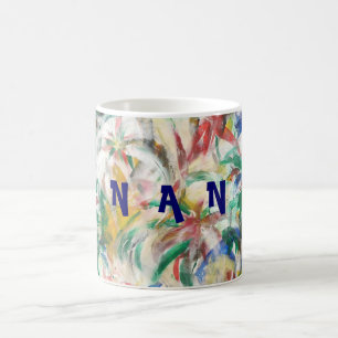 Coloured Fingerpaint Art Coffee Mug
