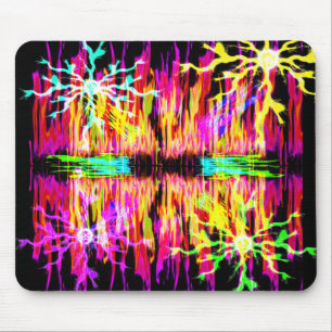 Coloured Fire and Sparks Mousepad