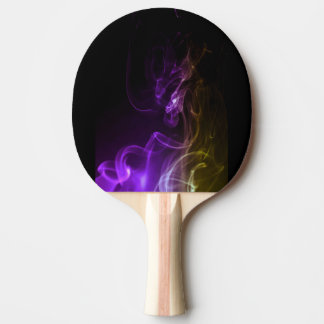 Coloured Fire - Purple & Yellow Ping Pong Paddle