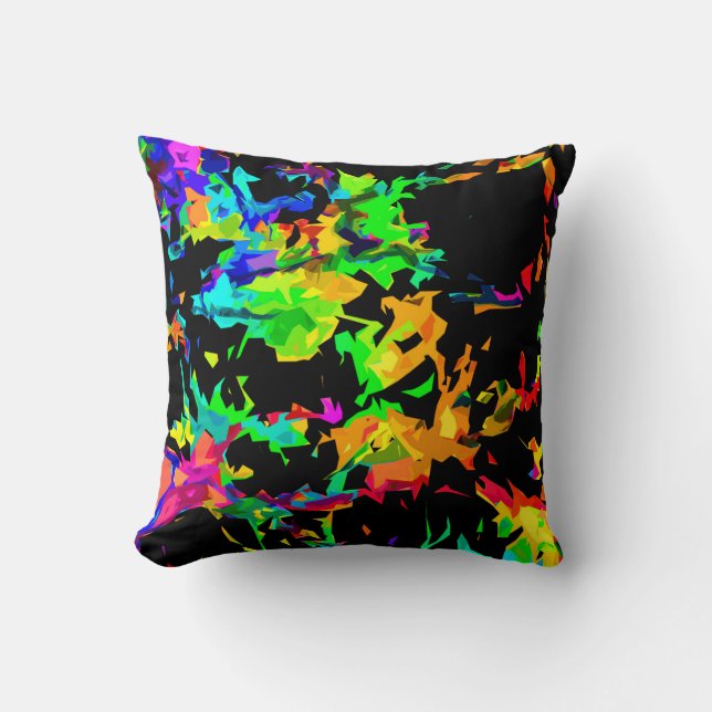 Coloured flames cushion (Front)