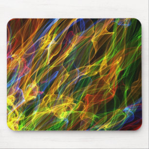 Coloured Flames Mouse Pad