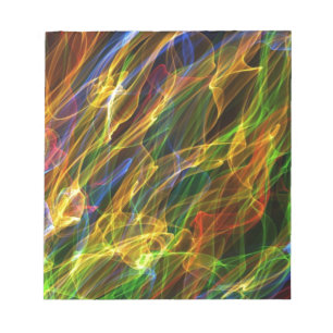 Coloured Flames Notepad