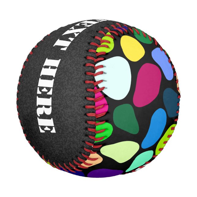 Coloured Flat Stone Mosaic I + your ideas Baseball (Angled)