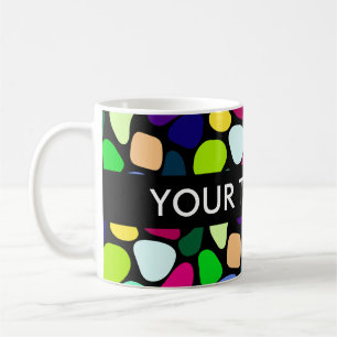Coloured Flat Stone Mosaic I + your ideas Coffee Mug