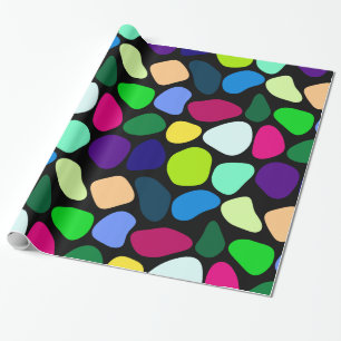 Coloured Flat Stone Mosaic I + your ideas Wrapping Paper