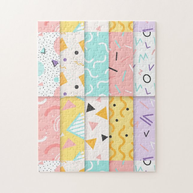 Coloured Fun Memphis Jigsaw Puzzle (Vertical)