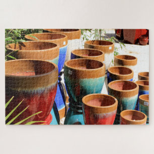 Coloured garden plant pots jigsaw puzzle