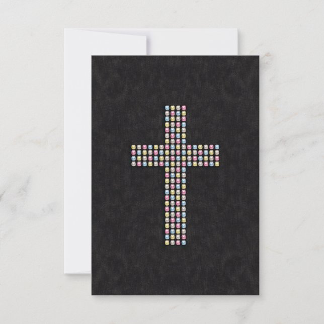 Coloured Gem Cross (Front)
