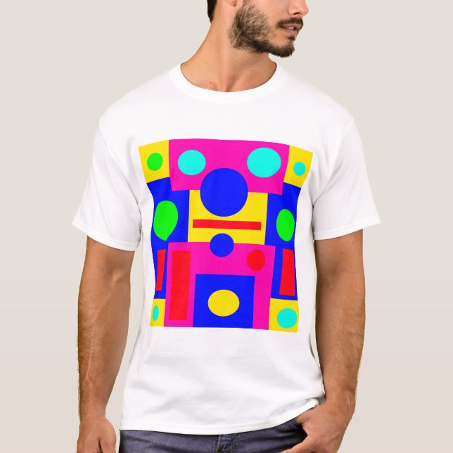 Coloured geometric shapes T-Shirt (Front)