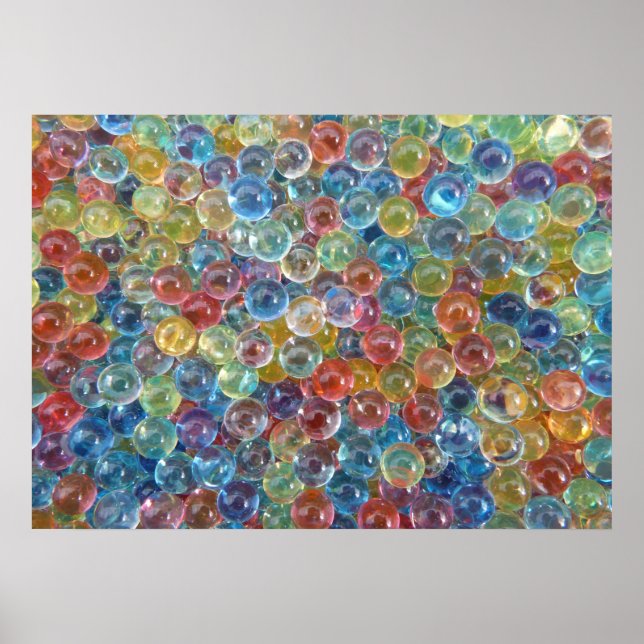 coloured glass beads poster (Front)
