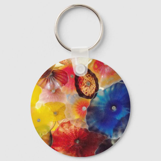 Coloured Glass Key Ring (Front)