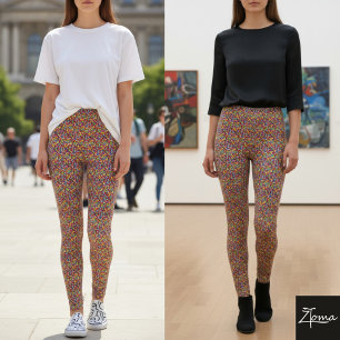 Coloured glass marbles leggings