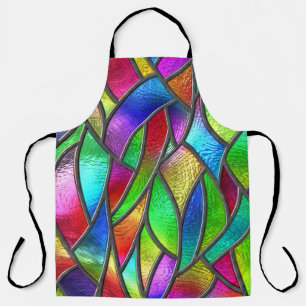 Coloured Glass Pattern 3D Texture Apron
