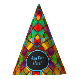 Coloured Glass: Vibrant Stained Window Style custo Party Hat