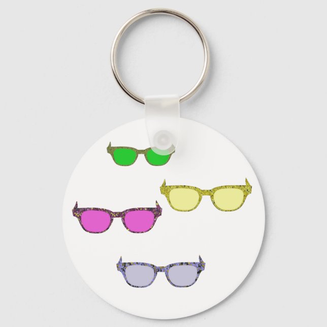 Coloured Glasses Keychains (Front)