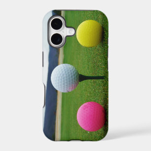 Coloured Golf Balls, mountain tee
