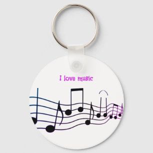 Coloured grades musical Keychain