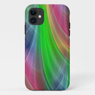 Coloured Gradients Rays - green iPhone 11 Case