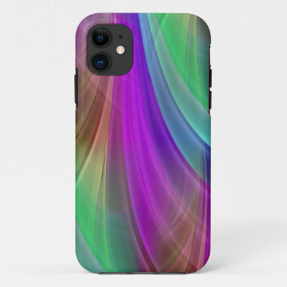 Coloured Gradients Rays - pink iPhone 11 Case