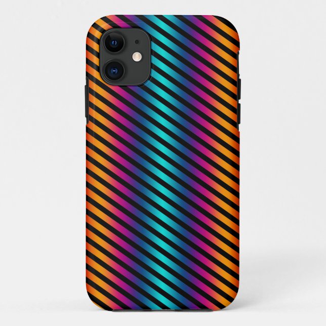 Coloured Gradients Stripes Case-Mate iPhone Case (Back)