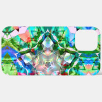 Coloured green virtual stars with neon shades thr