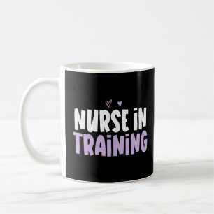 Coloured Heart   Nurse In Training Saying  Coffee Mug