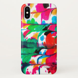Coloured hearts iPhone x case