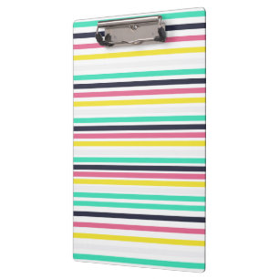 Coloured Horizontal Stripes  Clipboard