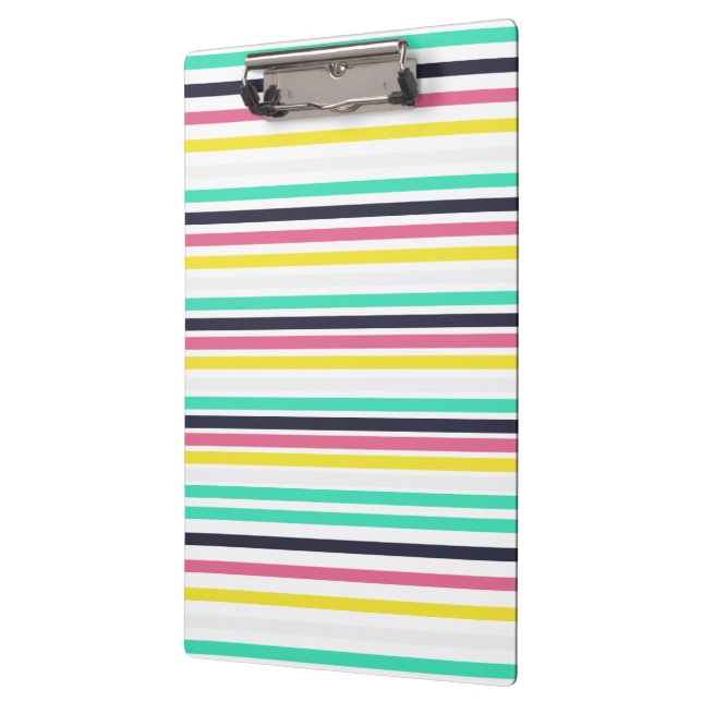 Coloured Horizontal Stripes  Clipboard (Left)