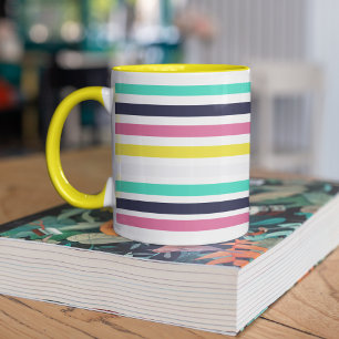 Coloured Horizontal Stripes Mug