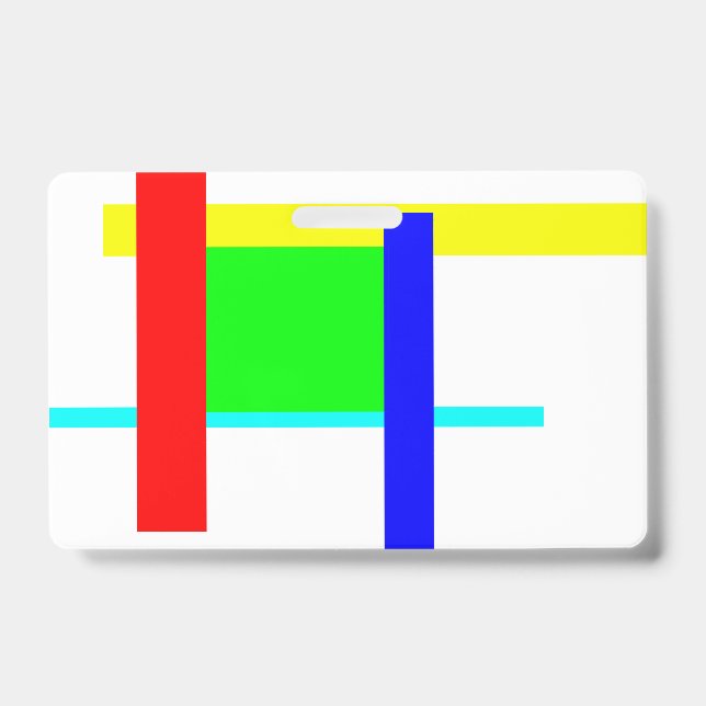Coloured hug ID badge (Front)