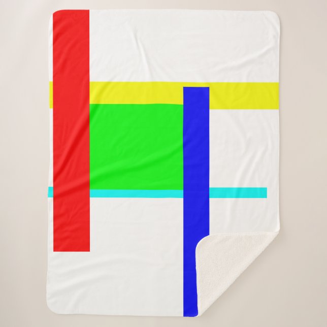 Coloured hug sherpa blanket (Front)