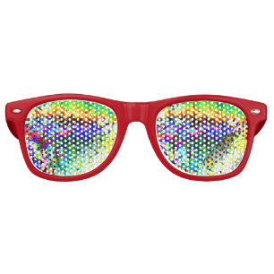 Coloured ice retro sunglasses