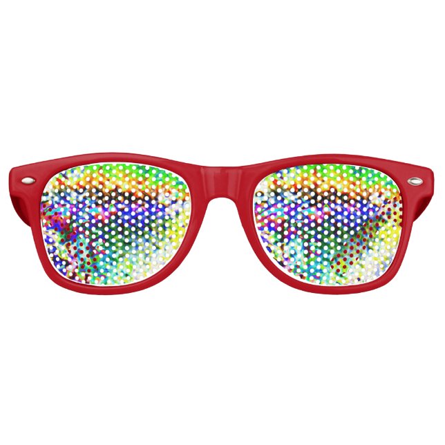 Coloured ice retro sunglasses (Front)