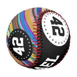 Coloured knitting Stripes seamless pattern 1 Baseball