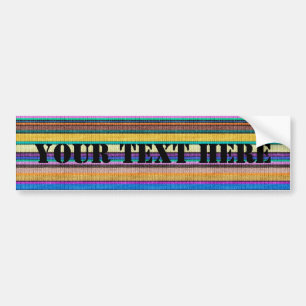 Coloured knitting Stripes seamless pattern 1 Bumper Sticker