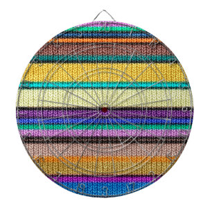 Coloured knitting Stripes seamless pattern 1 Dartboard