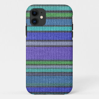 Coloured knitting Stripes seamless pattern 2 iPhone 11 Case