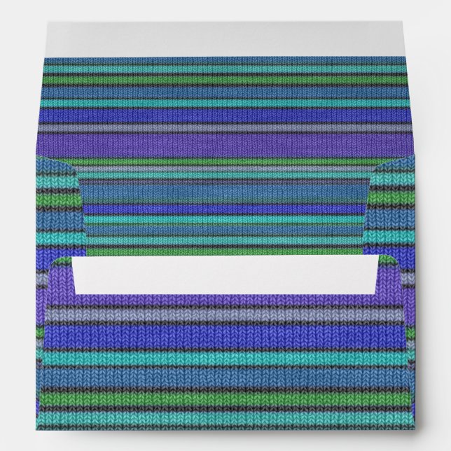 Coloured knitting Stripes seamless pattern 2 Envelope (Back (Bottom))