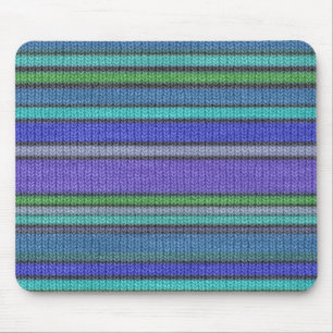Coloured knitting Stripes seamless pattern 2 Mouse Pad